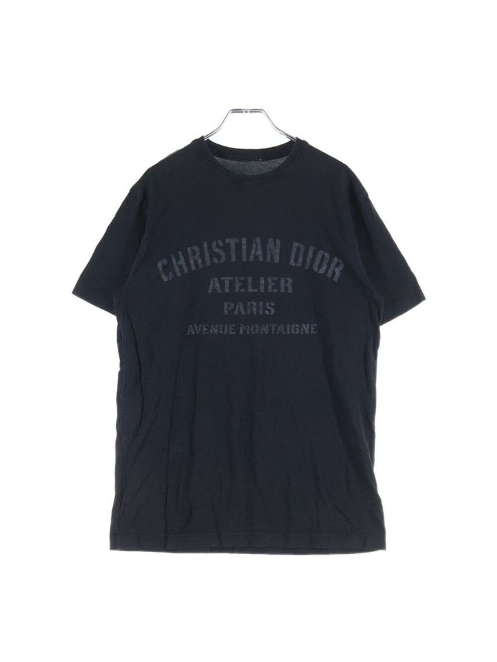 Dior Atelier Logo Print Short Sleeve T-Shirt Black #xs